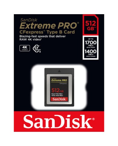 El MEJOR PRECIO SANDISK EXTREME PRO CFEXPRESS 512GB TARJETA DE MEMORIA