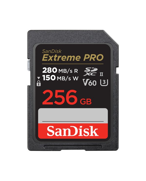 SANDISK 256GB EXTREME PRO V60 UHS-II SDXC TARJETA DE MEMORIA