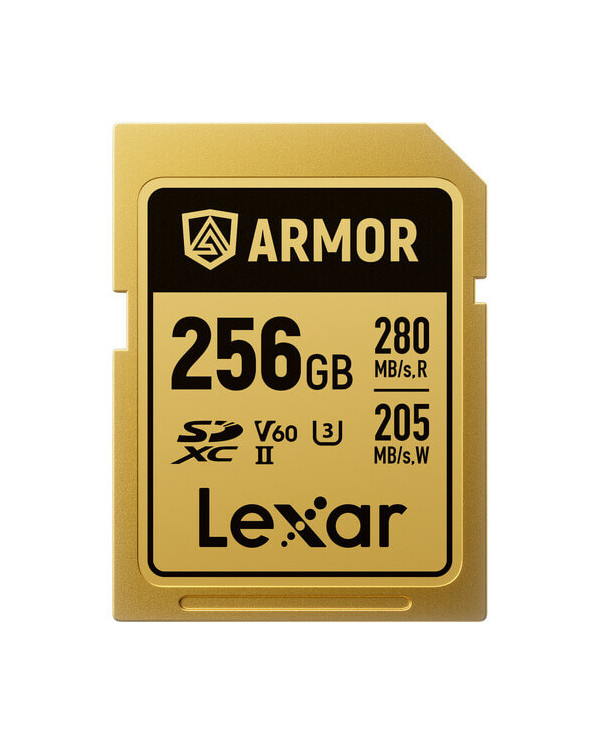 LEXAR ARMOR GOLD 256GB V60 UHS-II SDXC TARJETA DE MEMORIA