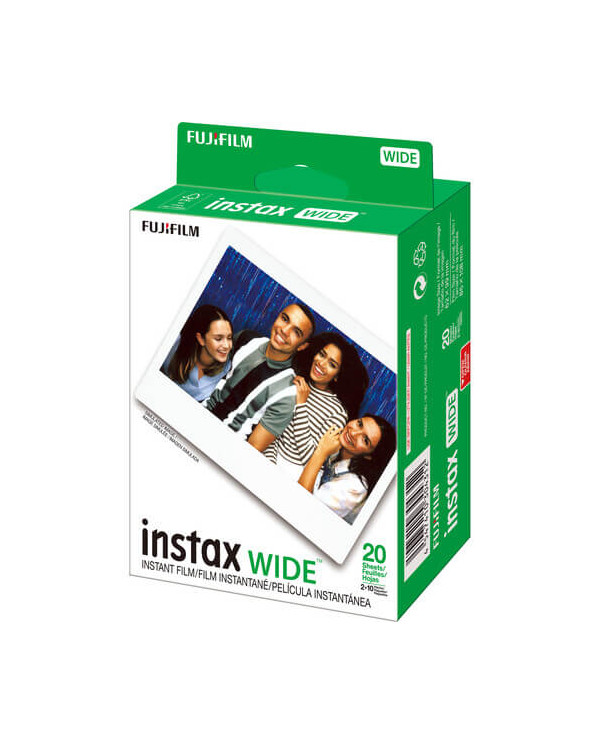 FUJIFILM INSTAX WIDE INSTANTÁNEA PELÍCULA (20 EXPOSICIONES)